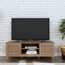 bordeaux oak rattan tv stand living room