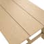 bourton latte oak dining table close up
