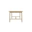 bourton latte oak dining table side