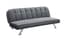 brighton grey fabric sofa bed clic clac angle