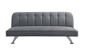 brighton grey fabric sofa bed front