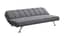 brighton grey fabric sofa bed three quarter view