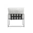 brook chalk stripe accent chair back