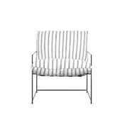 brook chalk stripe accent chair front