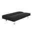 burlington black velvet sofa bed flat