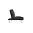 burlington black velvet sofa bed side