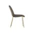 carlo taupe gold dining chair side