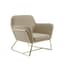 charles beige velvet armchair gold frame angle view