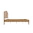 claude smoked oak rattan king bed side