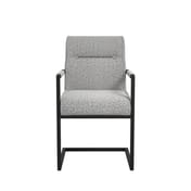 cleaver smoked pearl carver chair front