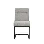 cleaver smoked pearl dining chair front