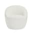 cocoon white boucle tub chair front