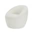cocoon white boucle tub chair side