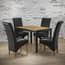 copenhagen oak black dining table treviso chairs room