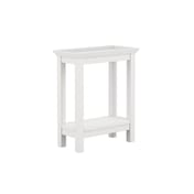 cote white side table angle