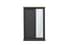 devon charcoal 2 door sliding wardrobe front