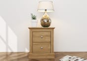 devon oak bedside table room set