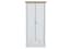 devon white 2 door wardrobe front