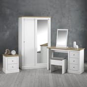 devon white bedroom furniture wardrobe dressing table