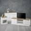 devon white living room sideboard tv unit lamp table