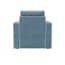 diego ice blue velvet armchair back