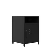 dillon black bedside cabinet angle