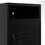 dillon black bedside cabinet close up