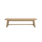 drift latte oak bench front