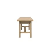 drift latte oak bench side