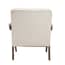 ember snow ivory boucle armchair back