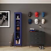 frank classic blue display cabinet room shot