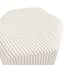 harbour beige thin stripe stool close up