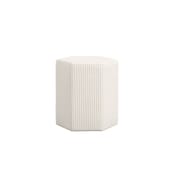 harbour beige thin stripe stool front