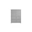 havana grey large 5 drawer chest front