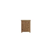 havana pine bedside table front