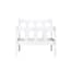 havana white single bed front
