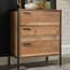 hoxton industrial chest of drawers rustic oak lifestyle