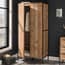 hoxton industrial wardrobe doors open bedroom lifestyle