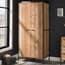 hoxton industrial wardrobe rustic oak bedroom lifestyle