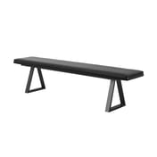 hyde black dining bench angle
