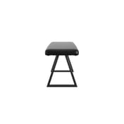 hyde black dining bench side