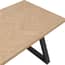 hyde natural oak dining table close up