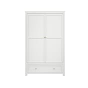 ives white 2 door wardrobe front