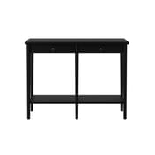 jackson matte black console table front