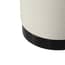 lara ivory boucle small pouffe close up
