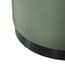 lara sage velvet large pouffe close up