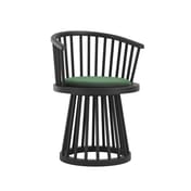 lina forest green dining chair angle
