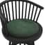 lina forest green dining chair close up