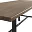 louie coffee wood dining table close up