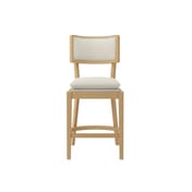 maggie frost oak counter stool front